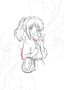 Chihiro x sans visage 