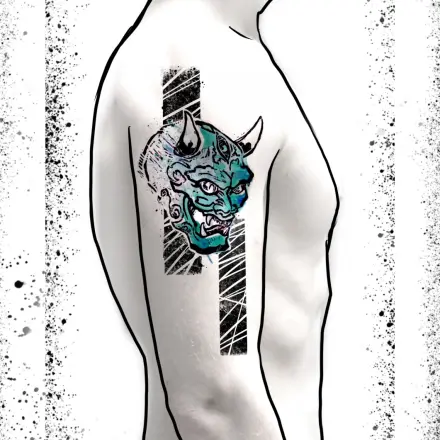 Masque japonais oni