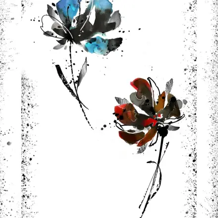 Fleur aquarelle tatouage