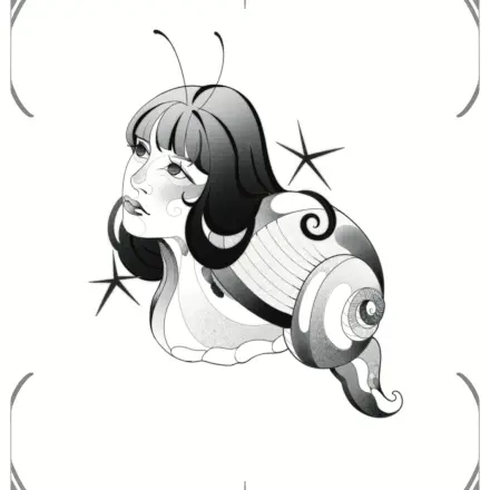 La dame escargot 